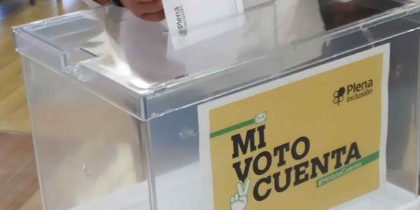 Disponible la mesa electoral en formato lectura fácil
