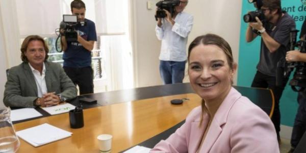 La presidenta del Govern balear, Marga Prohens, Jorge Campos, uno de los líderes de Vox en las islas. 