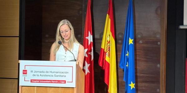 Laura Gutiérrez en el Hospital Ramón y Cajal 