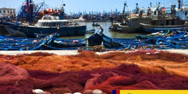 Barcos de pesca en un puerto 