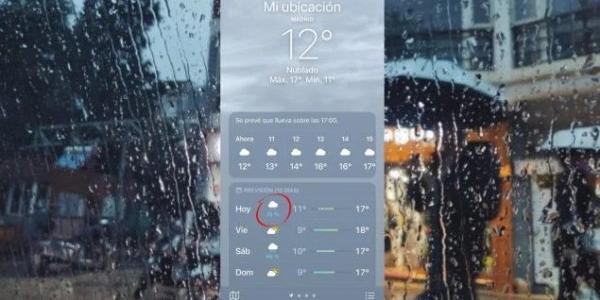 Lo que realmente dice el porcentaje de lluvia del teléfono