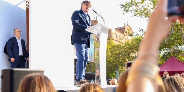 Carles Puigdemont en un acto político