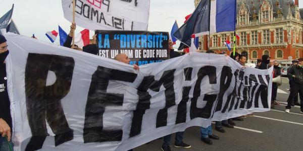 Manifestación contra la remigración