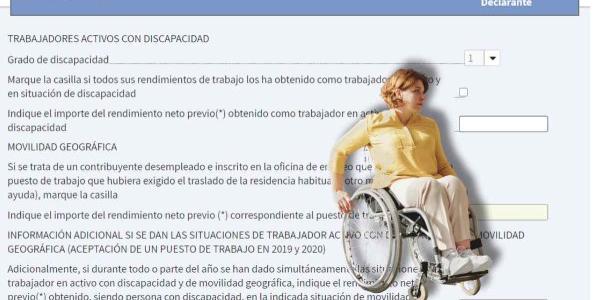 Deducciones fiscales de la renta para personas con discapacidad
