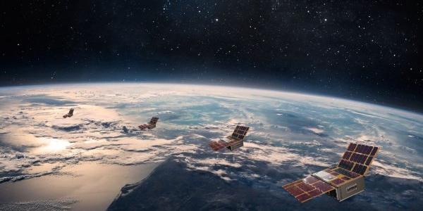 Render de satélites de Sateliot