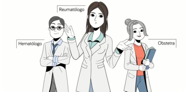 Dibujo con reumatólogos para visibilizar el SAF 