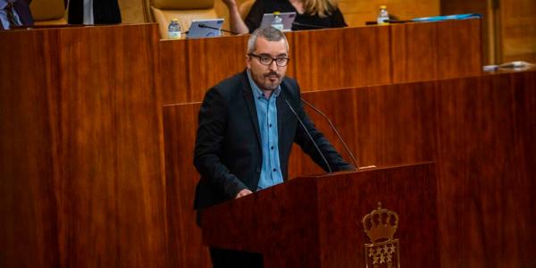 El diputado de Más Madrid y portavoz en la Comisión de Sanidad, Javier Padilla.