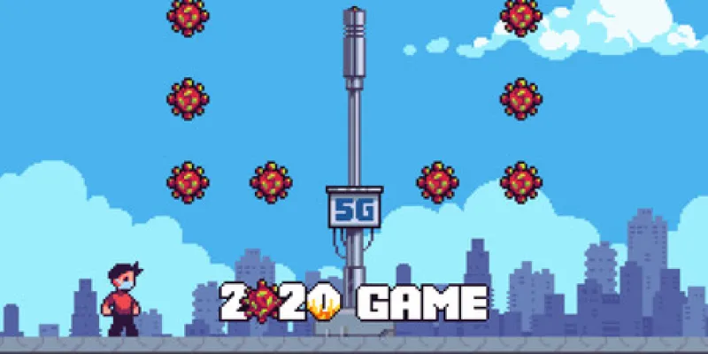 Pantalla del juego donde se ven algunos coronavirus 