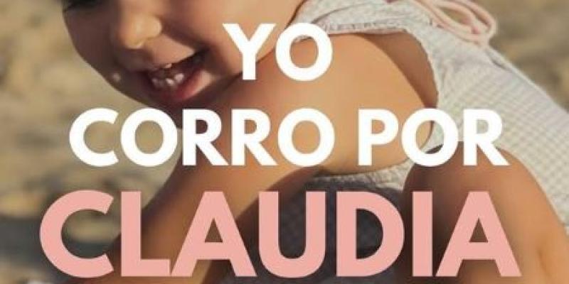 Cartel de la carrera solidaria Corre por Claudia