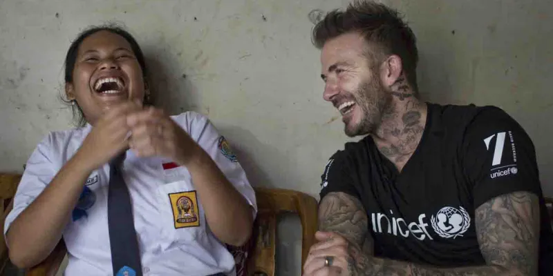 David Beckham es el protagonista de la Semana Mundial de la Inmunización