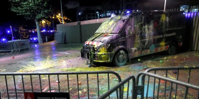 Disturbios cataluña manifestaciones procés