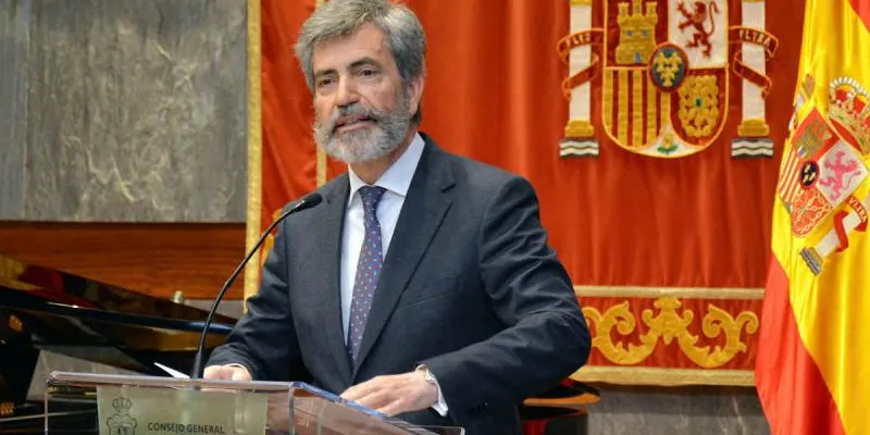 El presidente del CGPJ, Carlos Lesmes. Foto: CGPJ.