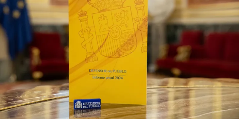 Imagen del informe anual del Defensor del Pueblo | Foto del Congreso de los Diputados
