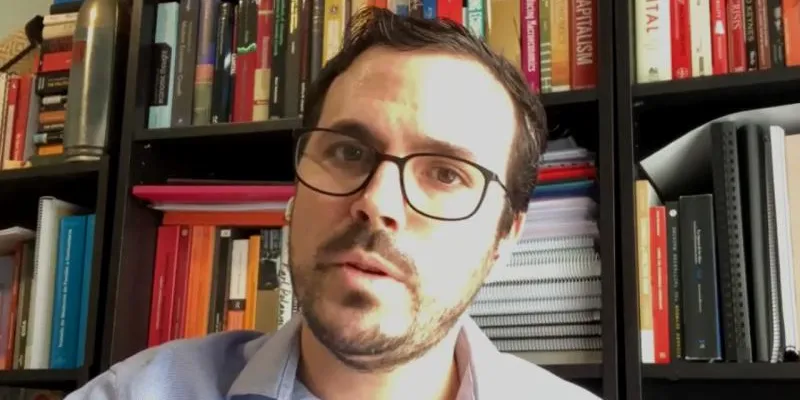 Alberto Garzón en videoconferencia