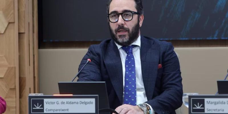  Víctor de Aldama, comparece ante la comisión no permanente de investigación en el Parlament balear