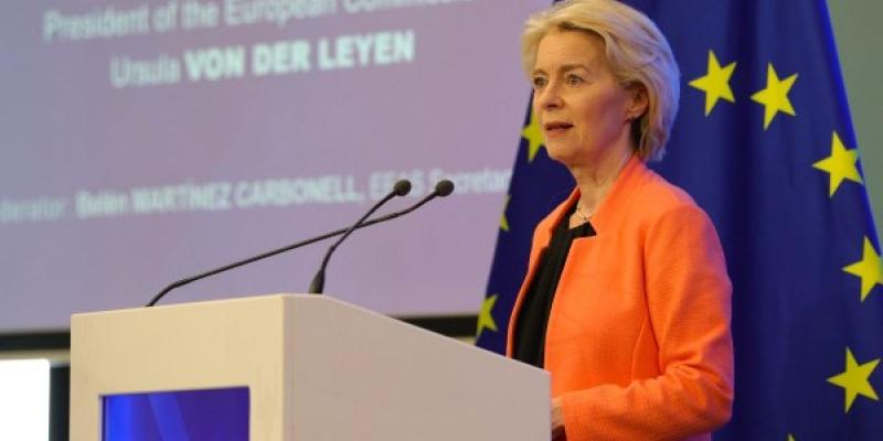 La presidente de la Comisión Europea, Ursula von der Leyen