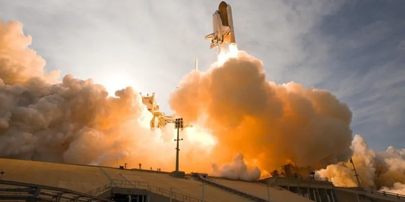 Imagen de Transbordador espacial, Cohete y Despegar. De uso gratuito.
