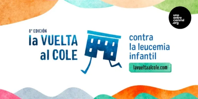 Cartel de pasadas ediciones de la carrera contra la leucemia infantil 'La vuelta al cole'