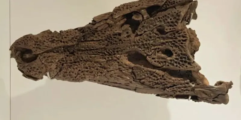 Huevos fósiles de cocodrilos extintos
