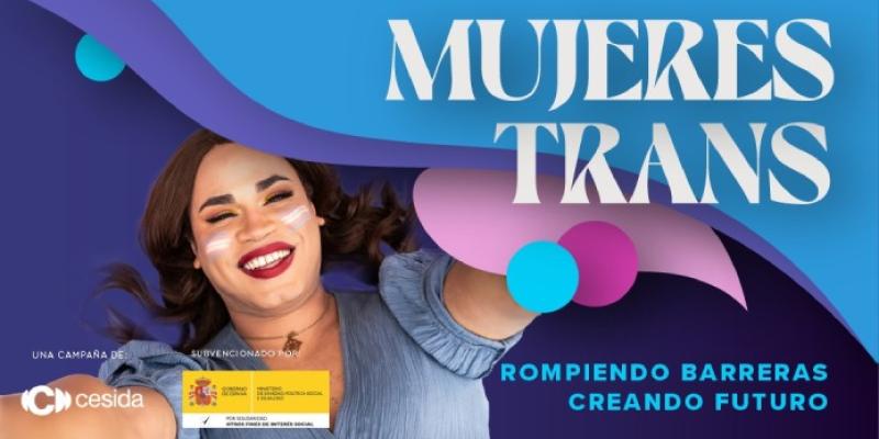 Imagen de la campaña de una mujer trans