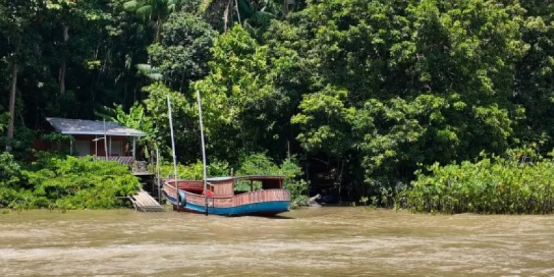 Ilha do Combu, una de las 42 islas del río Guamá que rodea Belém, Brasil.