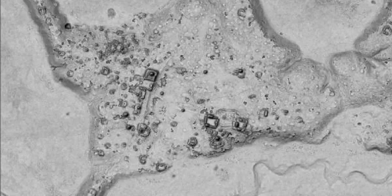 Imagen Lidar de la ciudad maya descubierta en la reserva de Balamkú 
