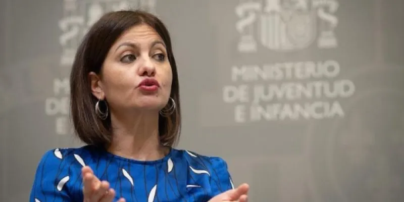 ministra de Juventud e Infancia, Sira Rego, durante una intervención sobre el proyecto Gran Giro