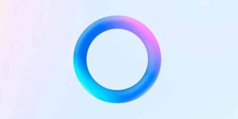 Círculo azul de Meta AI