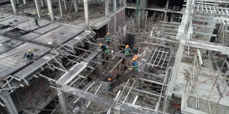 Construcción e industria con digitalización