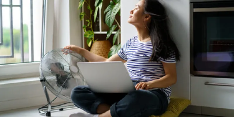 Consumo de energía en función del ventilador