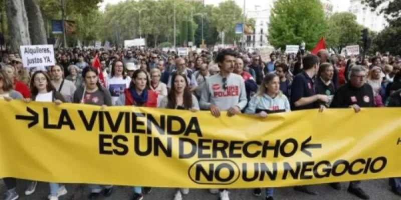 Manifestación por la crisis de la vivienda