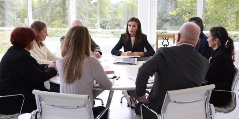 La Reina se reúne con organizaciones participantes en la ayuda de la DANA