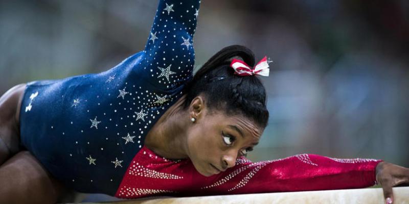 Imagen de la deportista Simone Biles/MSN Documentales sobre la salud mental y el deporte