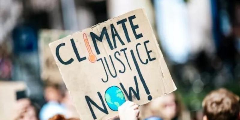 Manifestación en contra de la desigualdad climática