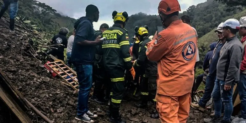 Al menos 33 muertos en un deslizamiento de tierra en Colombia