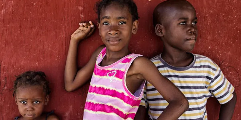 Niños de raza negra