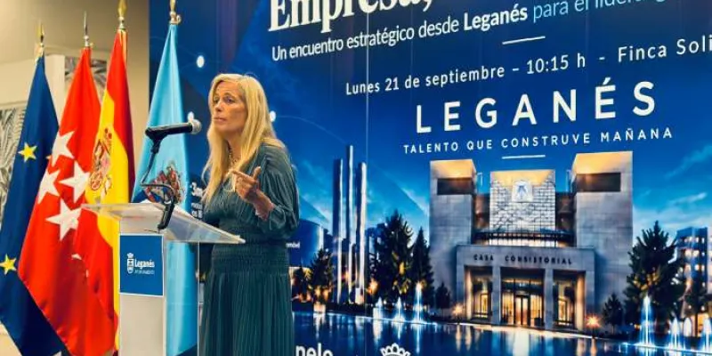 Rocío Albert durante el acto