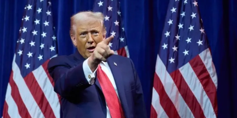El presidente de EEUU, Donald Trump, en un acto en Washington