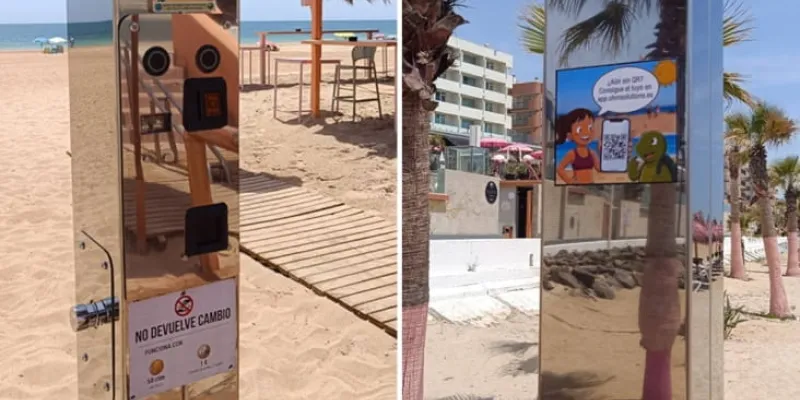 Duchas inteligentes en las playas españolas