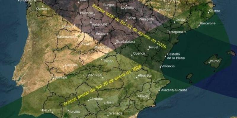 Eclipse solar de agosto y el dispositivo de España