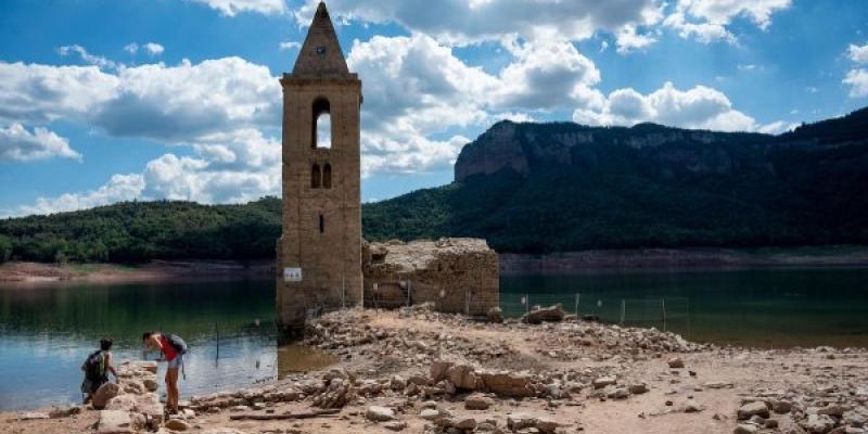 Embalses secos en Cataluña