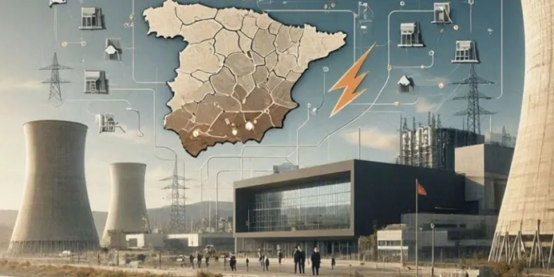 Mapa de España con las centrales nucleares