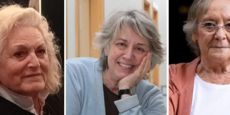 Collage elaborado por Efeminista. Pilar Almansa (izq.), Rosamaría Alberdi y Núria Cuxart (dcha.). 