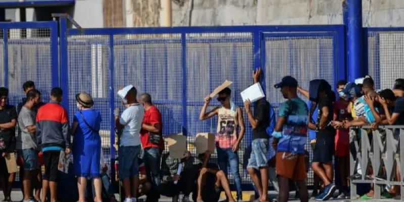 Inmigrantes llegados a costas españolas en busca de asilo