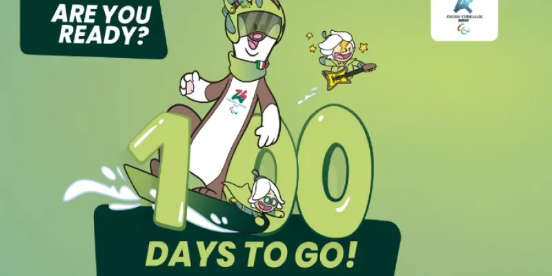 Imagen con la cuenta atrás de 100 días para los Juegos Paralímpicos de Milán Cortina 2026