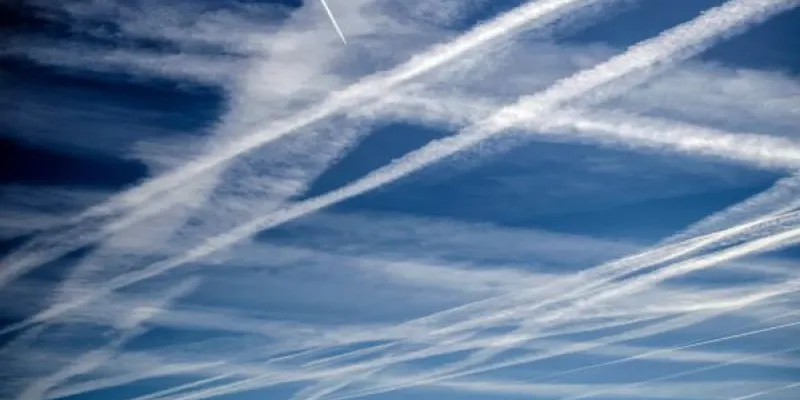 Estelas de los aviones