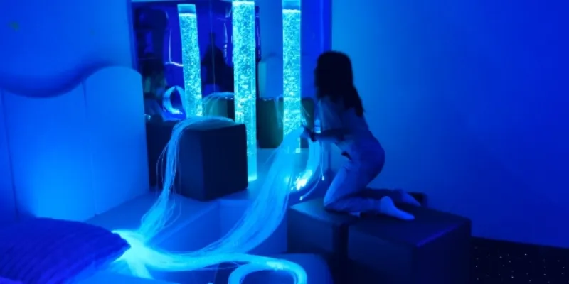 Aula multisensorial creada en el proyecto del l Arratiako Zulaibar Lanbide Ikastegia 