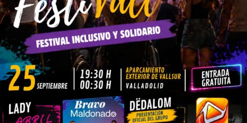 Cartel del ‘FestiVall' organizado por Aspaym Castilla y León 