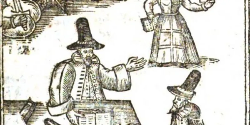 Niveladores con sus sombreros, grabado en madera de ‘La Declaración y Estandarte de los Niveladores de Inglaterra’ (1649)