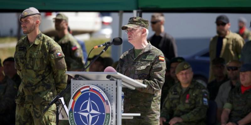 El Jemad, almirante general Teodoro E. López Calderón, durante su intervención